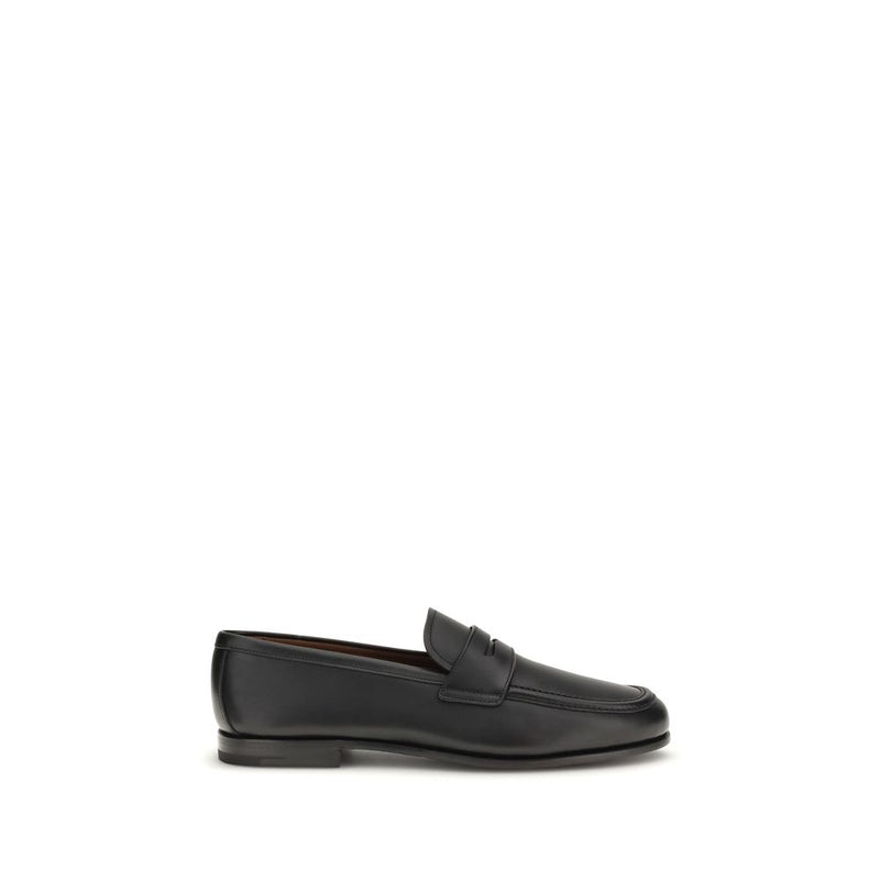 Church's Black Calf Leather Rother Slip-On Loafers