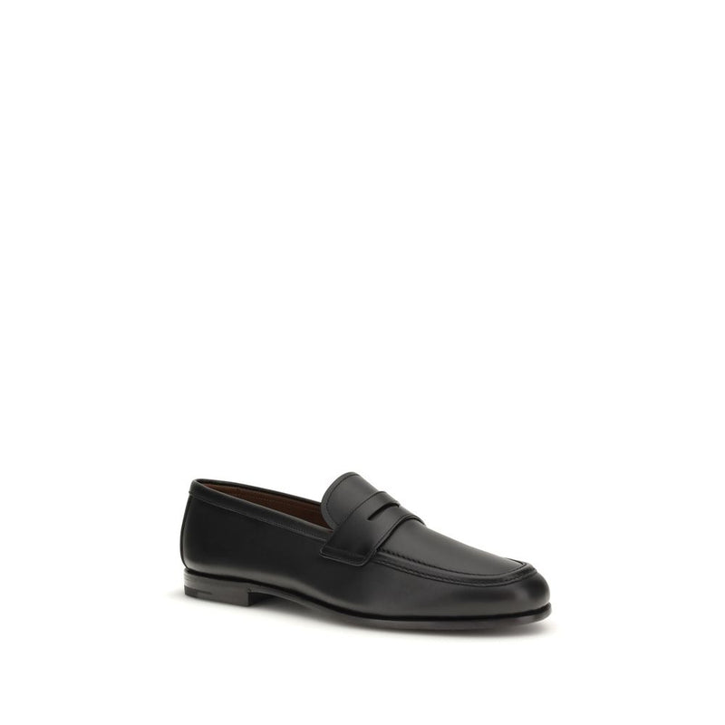 Church's Black Calf Leather Rother Slip-On Loafers