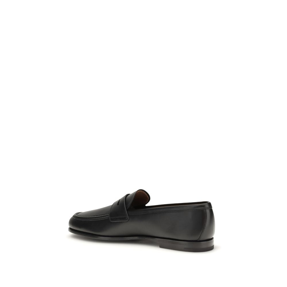 Church's Black Calf Leather Rother Slip-On Loafers