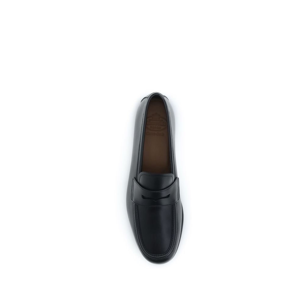 Church's Black Calf Leather Rother Slip-On Loafers