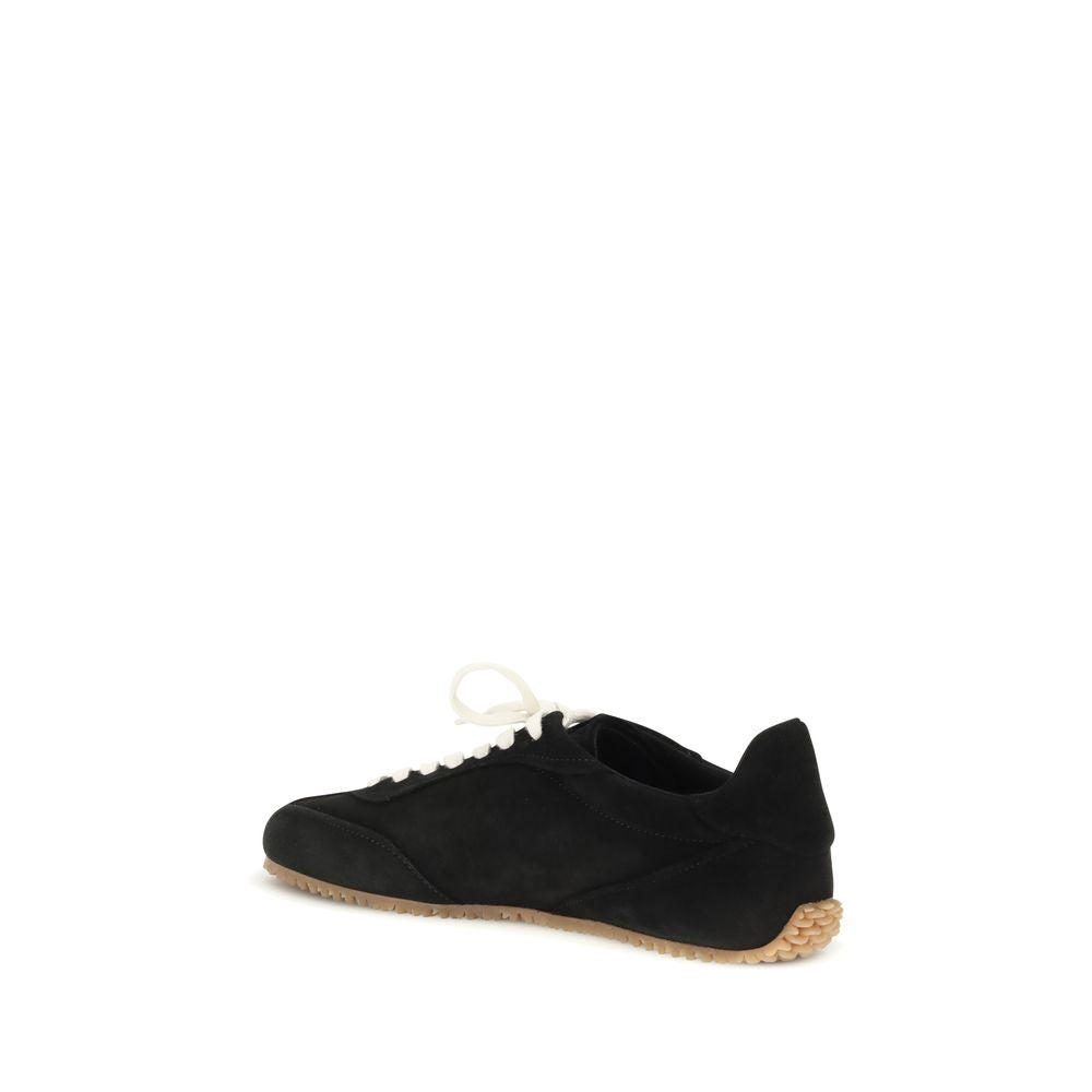 Axel Arigato Black Calf Leather Daze Runner Low Top Sneakers