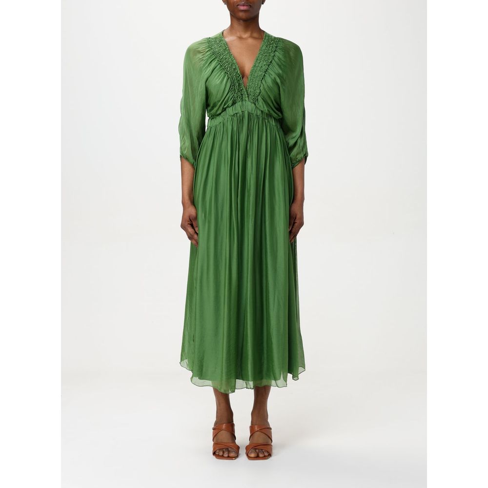 Kaos Bicolor Silk Midi Dress - Effortless Style for Any Occasion