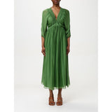 Kaos Bicolor Silk Midi Dress - Effortless Style for Any Occasion