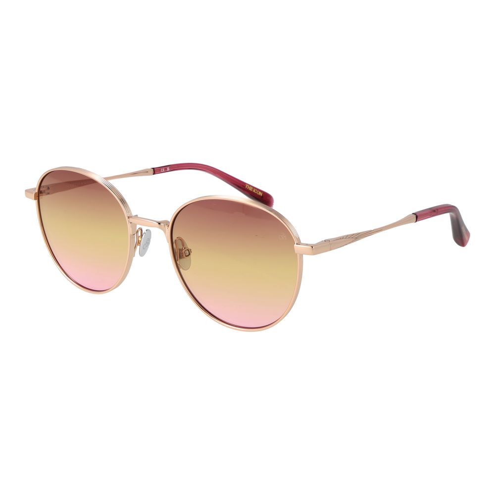 Scotch & Soda Rose Gold Metal Sunglasses for Women