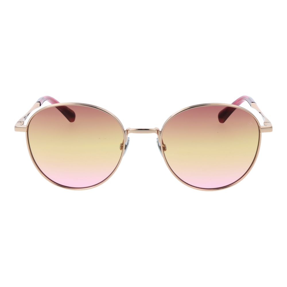 Scotch & Soda Rose Gold Metal Sunglasses for Women