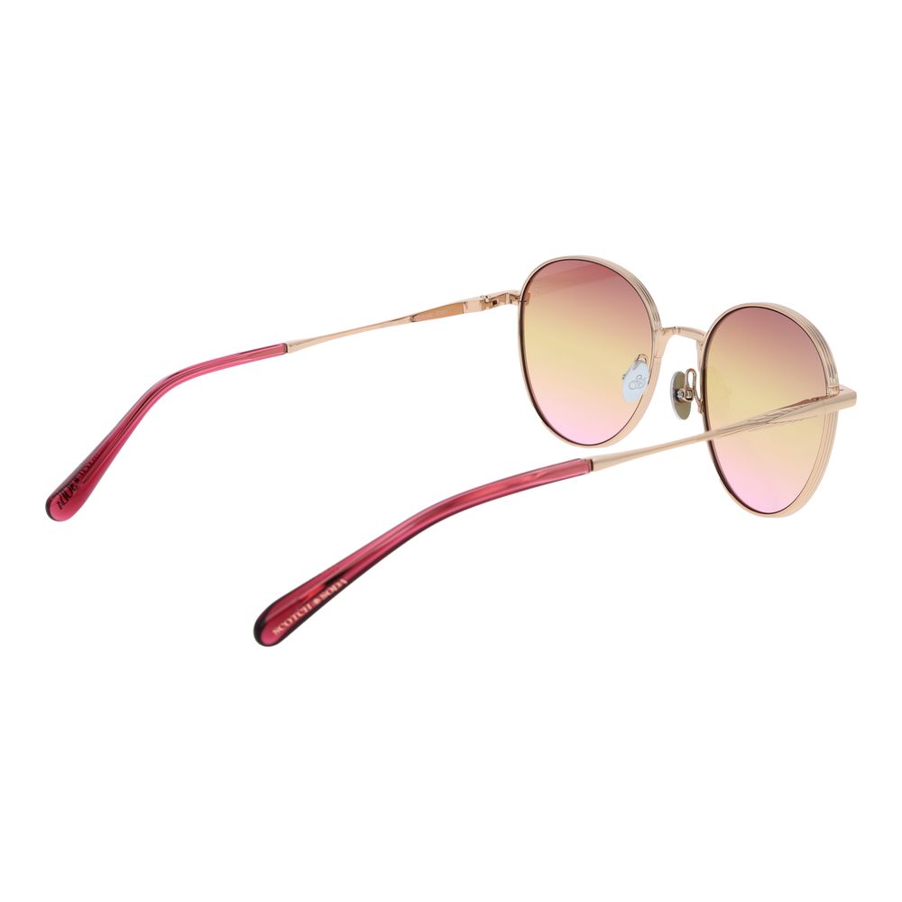 Scotch & Soda Rose Gold Metal Sunglasses for Women