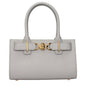 Versace Gray Leather Handbag