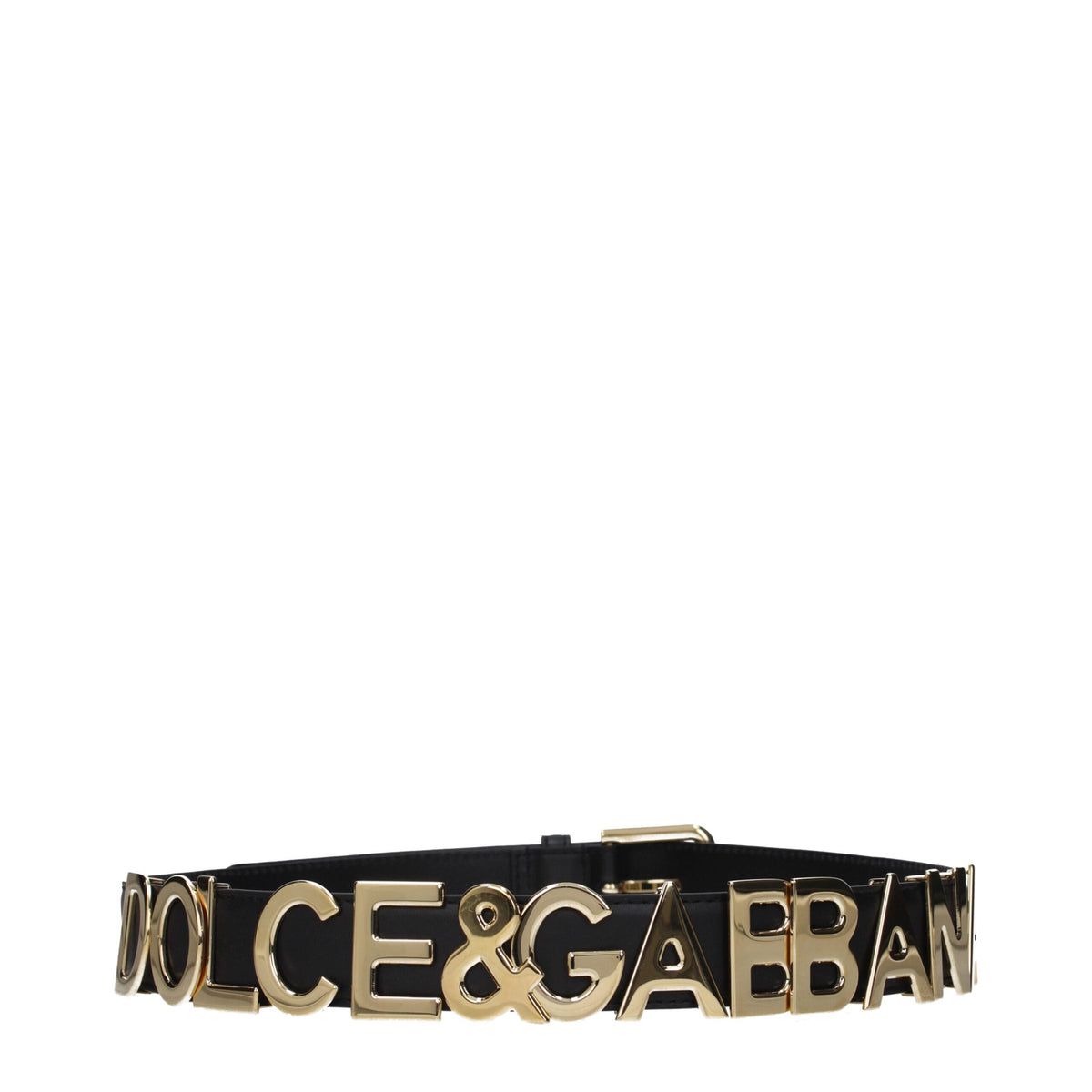 Dolce & Gabbana Black Leather Regular Belt - 80 cm (32 inches)