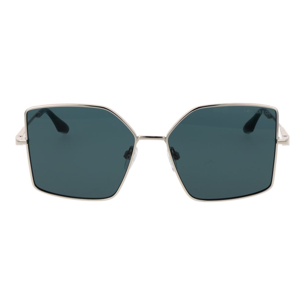 Trussardi Lunettes de soleil en métal argenté pour femmes - Élégantes et protectrices