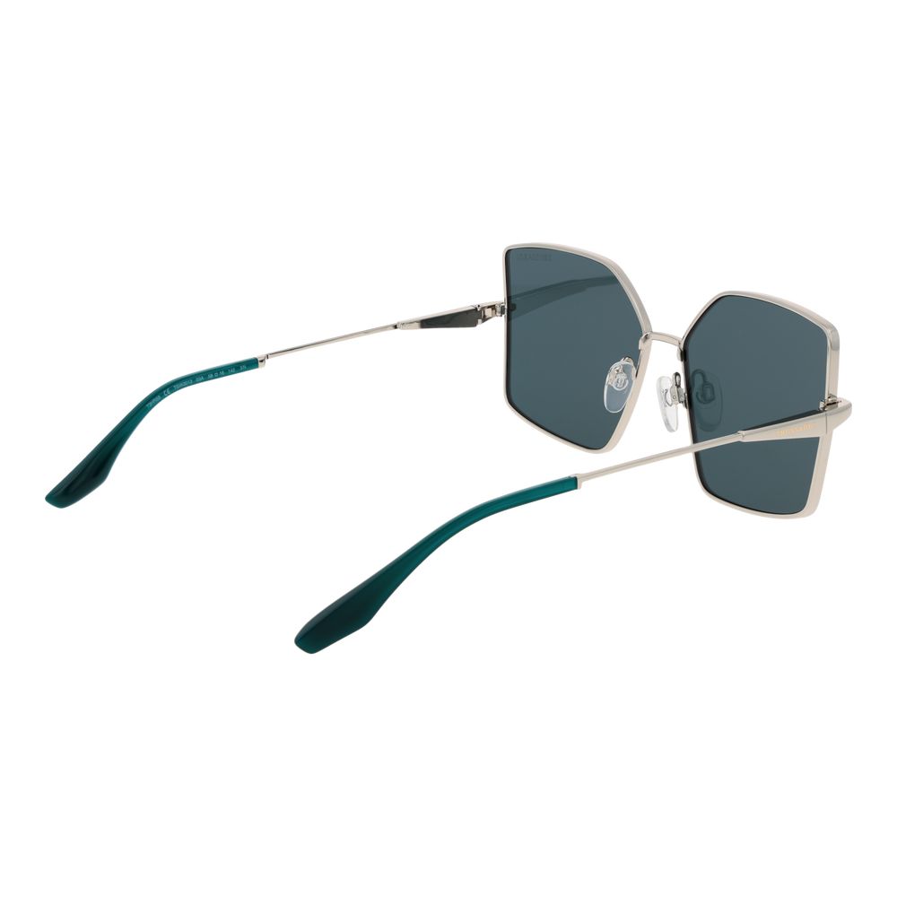 Trussardi Lunettes de soleil en métal argenté pour femmes - Élégantes et protectrices