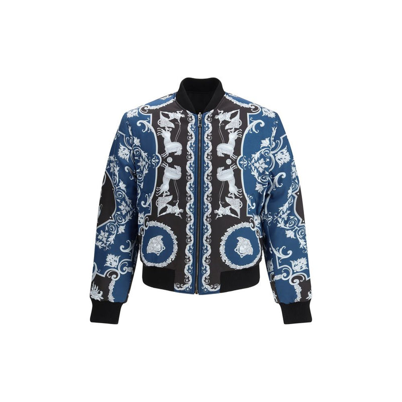 Bomber Versace en polyamide noir