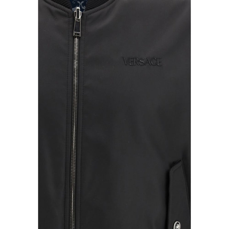 Bomber Versace en polyamide noir