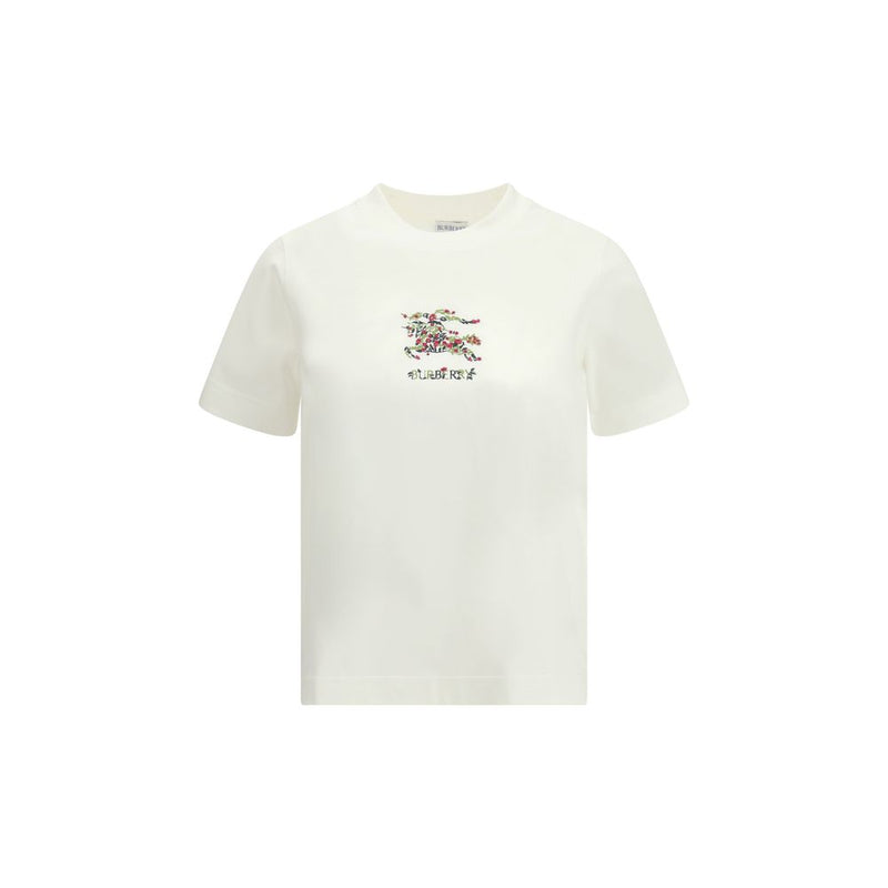T-shirt en coton blanc Burberry - Élégance contemporaine
