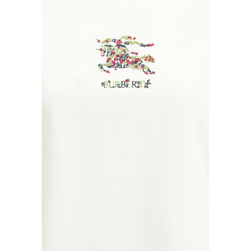 T-shirt en coton blanc Burberry - Élégance contemporaine