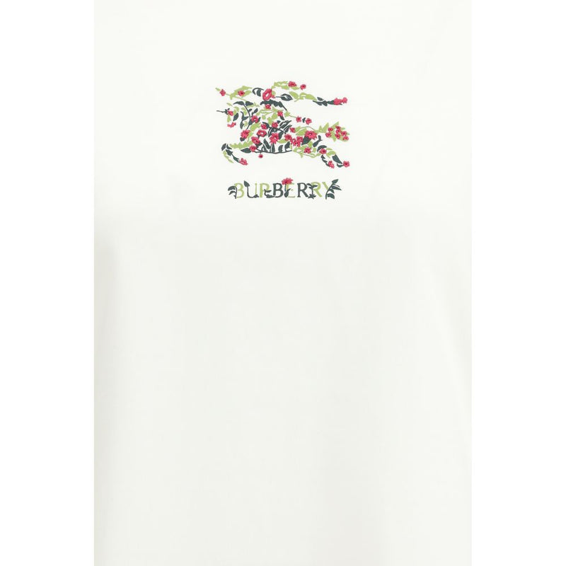 T-shirt en coton blanc Burberry - Élégance contemporaine