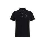 Polo en coton noir Fendi
