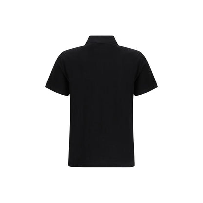 Polo en coton noir Fendi