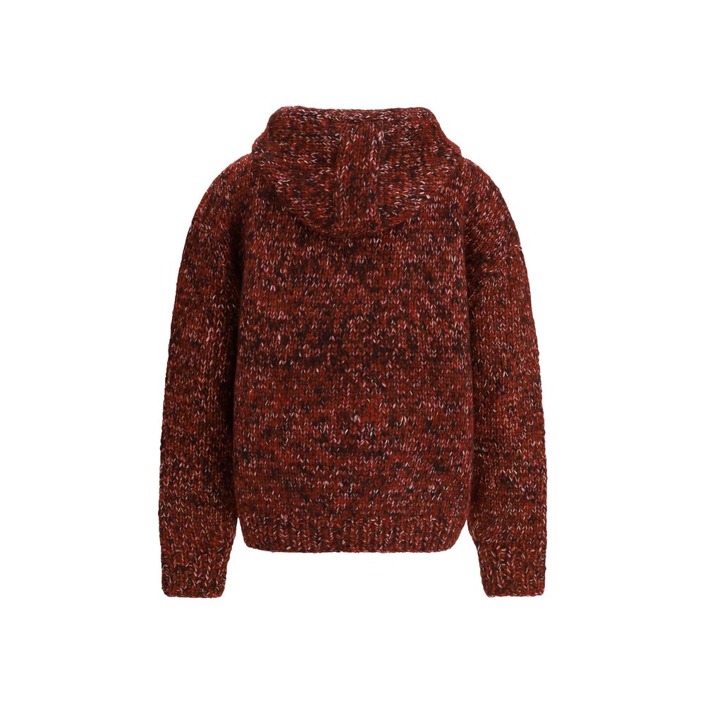 Sweat-shirt en laine rouge Namacheko