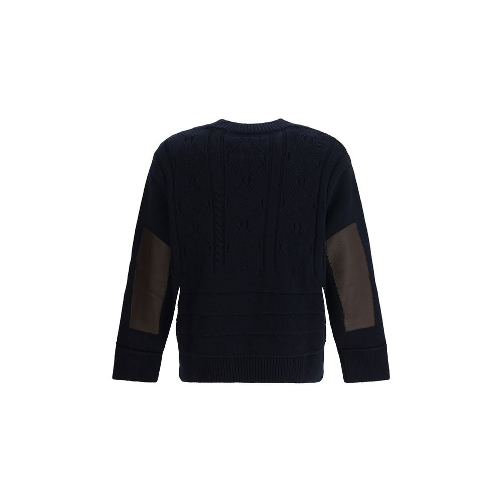 Sweat-shirt en laine bleu Namacheko