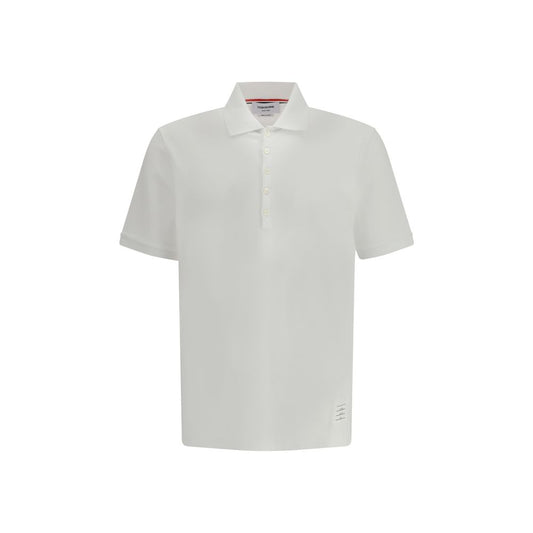 Thom Browne Wit Katoenen Poloshirt
