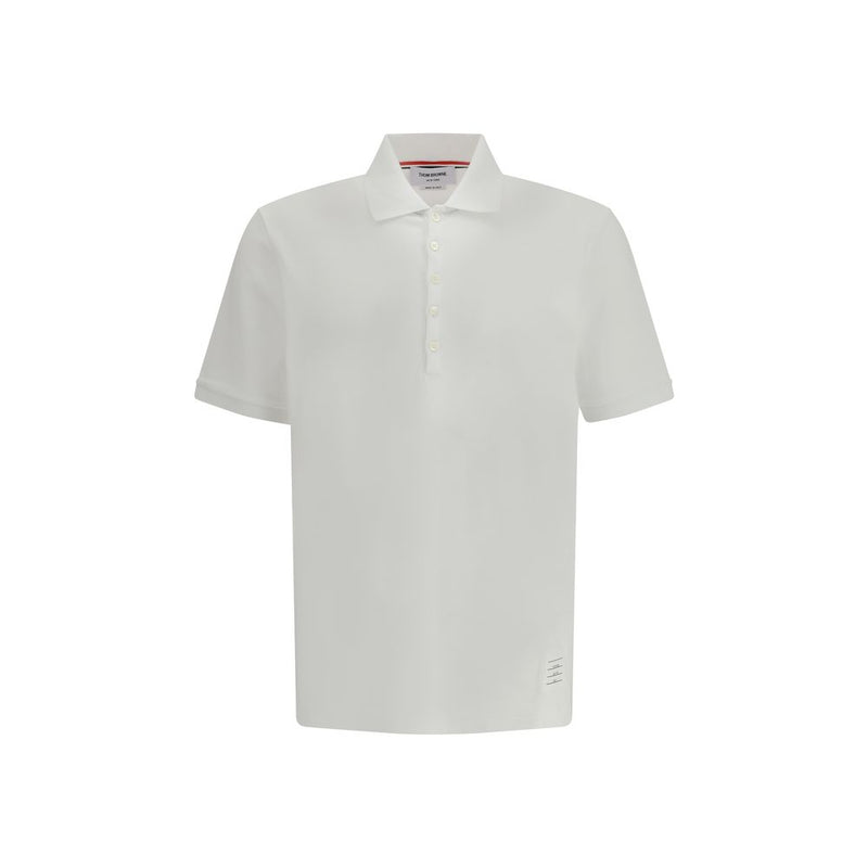 Thom Browne Wit Katoenen Poloshirt
