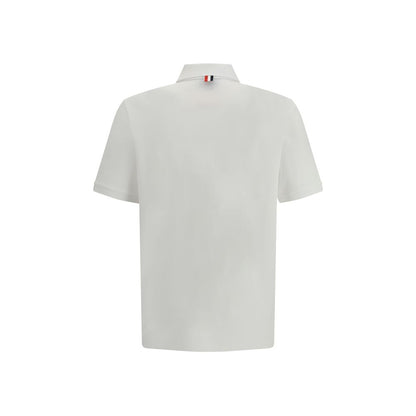 Thom Browne Wit Katoenen Poloshirt