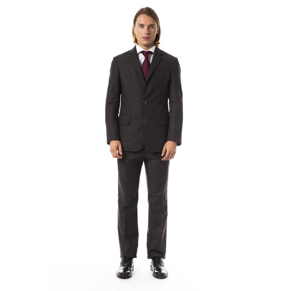 BYBLOS Brown Cotton Two-Piece Suit for Men - Sophisticated Style
