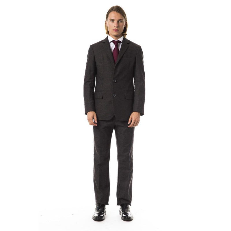 BYBLOS Brown Cotton Two-Piece Suit for Men - Sophisticated Style