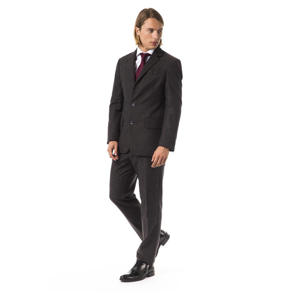 BYBLOS Brown Cotton Two-Piece Suit for Men - Sophisticated Style