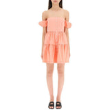 Staud Elio Orange Cotton Mini Dress - A Stylish Summer Essential