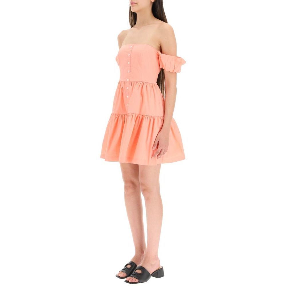 Staud Elio Orange Cotton Mini Dress - A Stylish Summer Essential