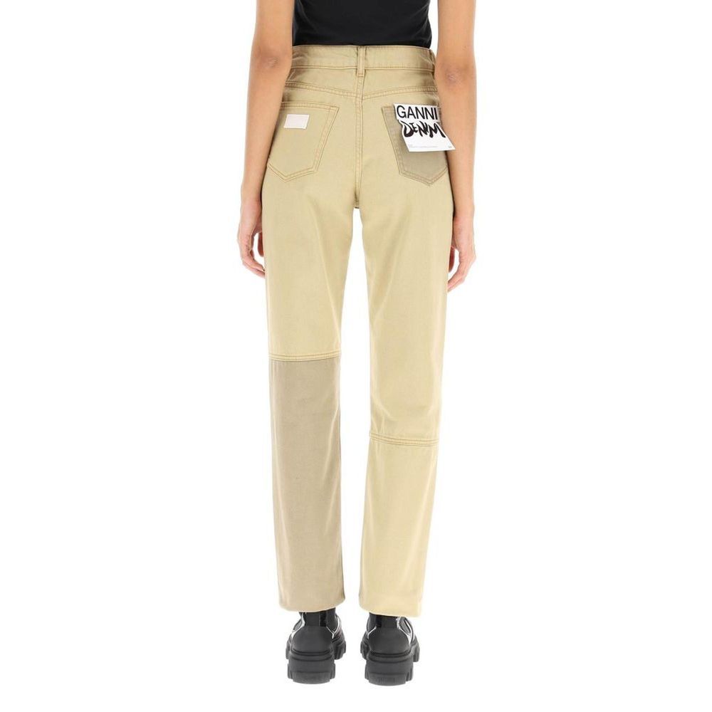 Ganni Brown Cotton Jeans Denim - Sustainable and Stylish