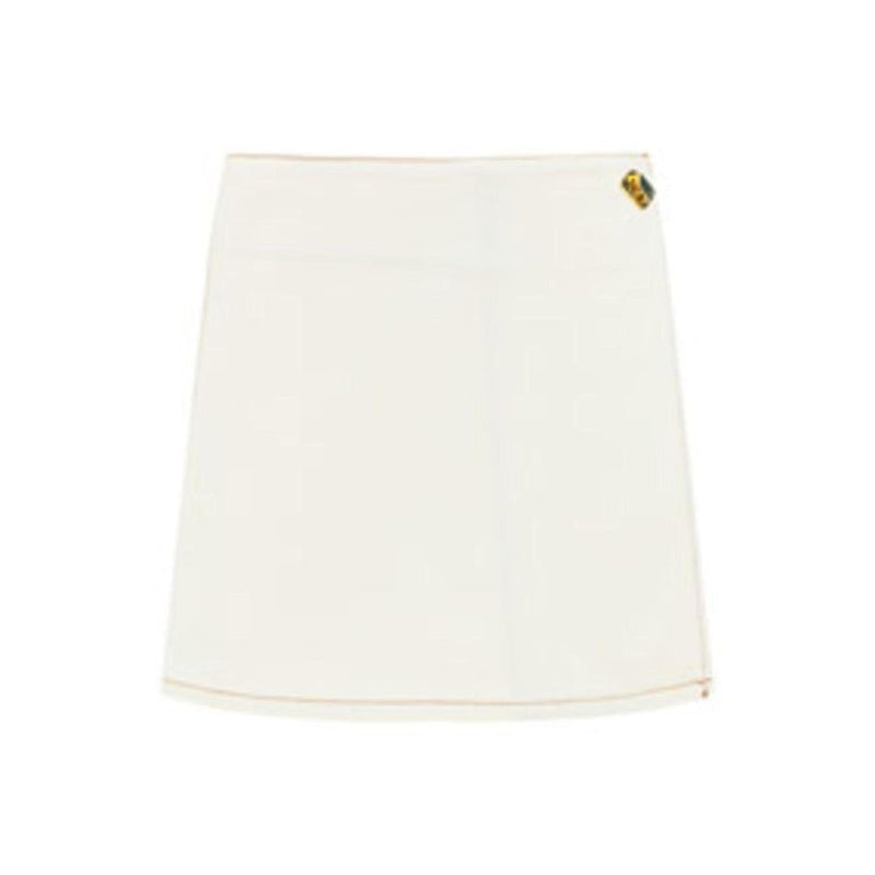 Ganni White Cotton Mini Skirt - Élégante et Polyvalente