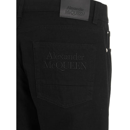 Alexander McQueen Zwarte Katoenen Skinny Jeans