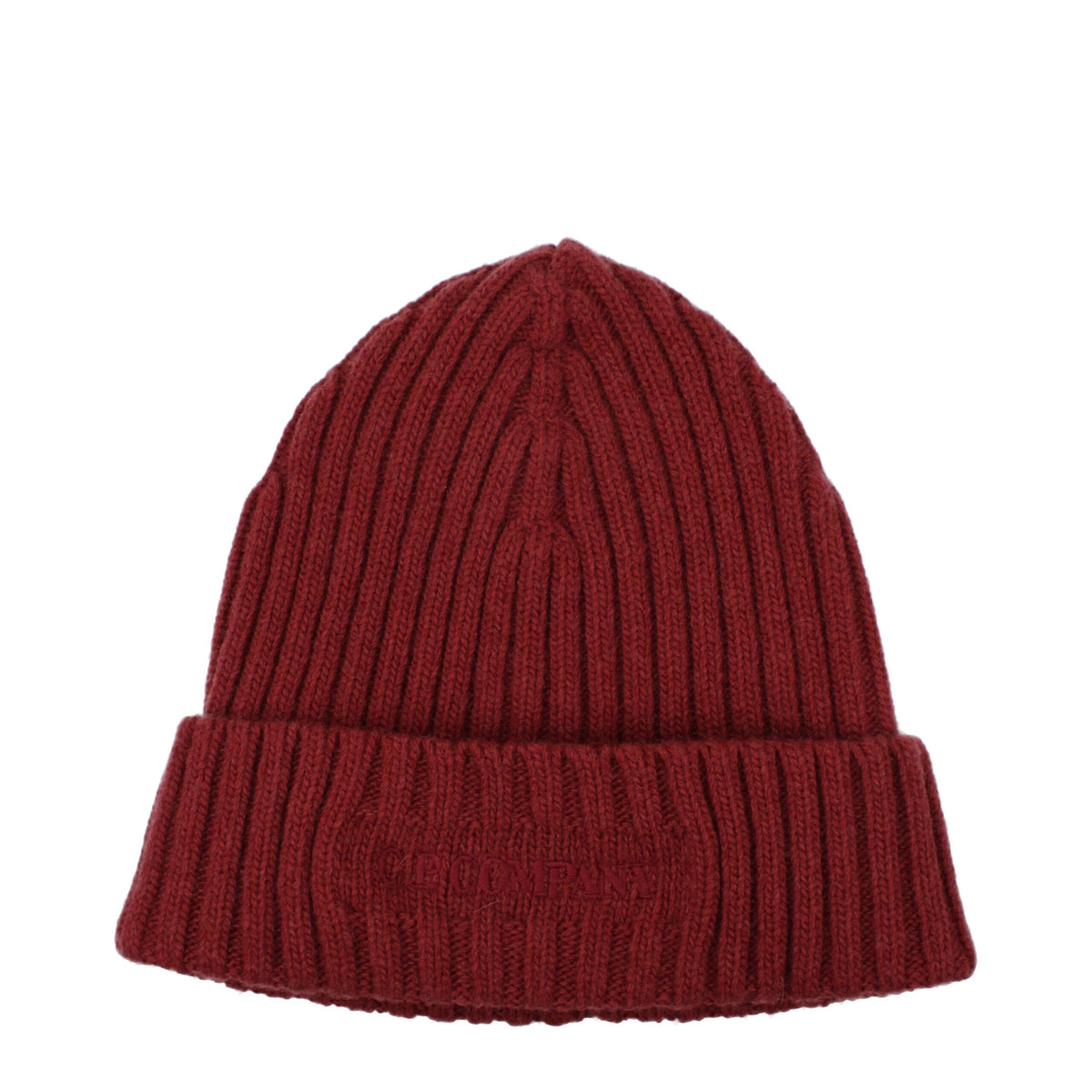 C.P. Company Red Wool Beanie - Stylish and Warm