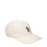 Casquette Moncler blanche en polyester (casquette de baseball)
