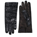 Miu Miu Gants en Cuir Noir - Accessoire d'Hiver Luxueux