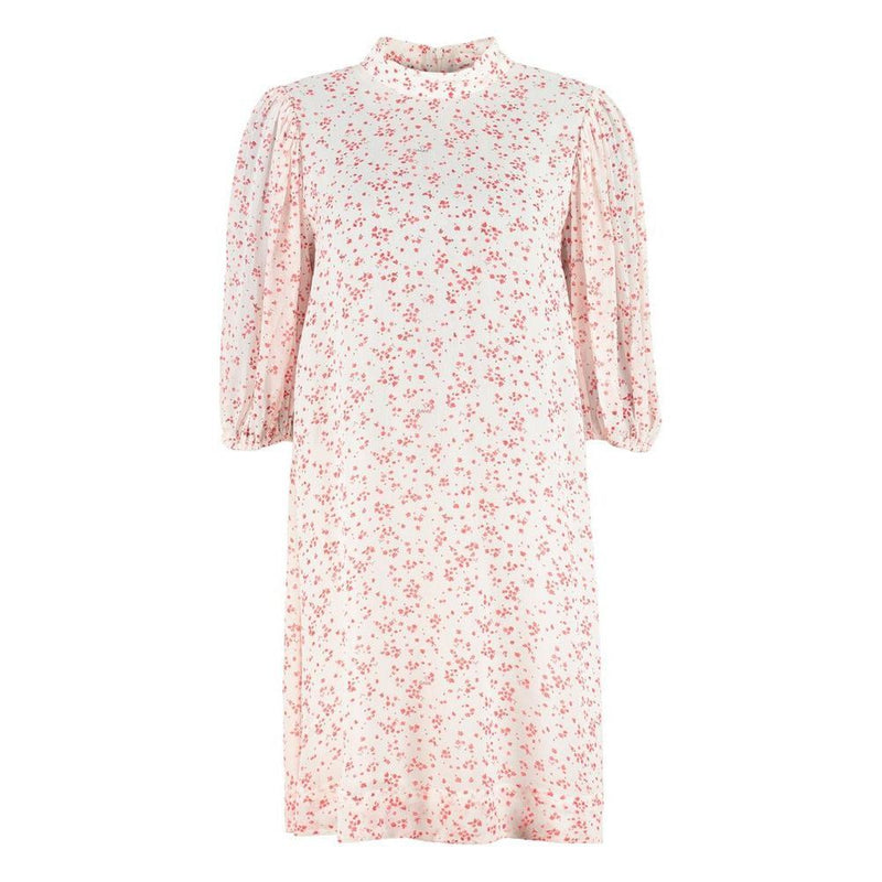 Ganni White Viscose Casual Dress - Élégance et Confort