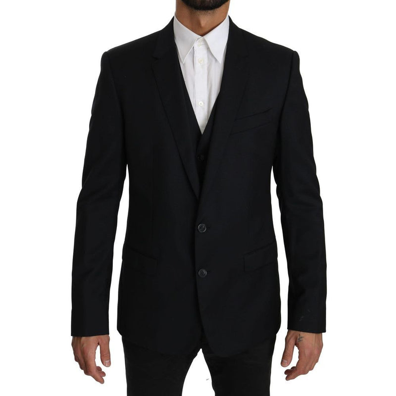 Dolce & Gabbana Blue Viscose Two-Piece Suit - Elegant & Versatile