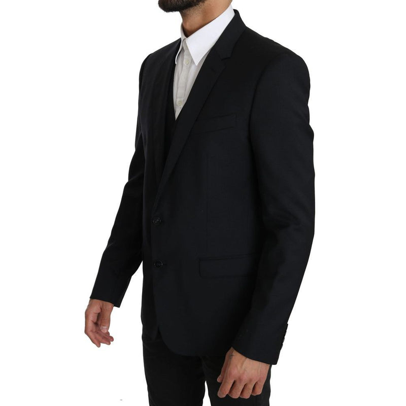 Dolce & Gabbana Blue Viscose Two-Piece Suit - Elegant & Versatile