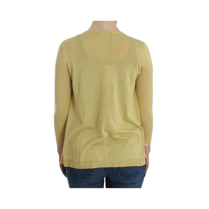 Dolce & Gabbana Yellow Silk Cardigan