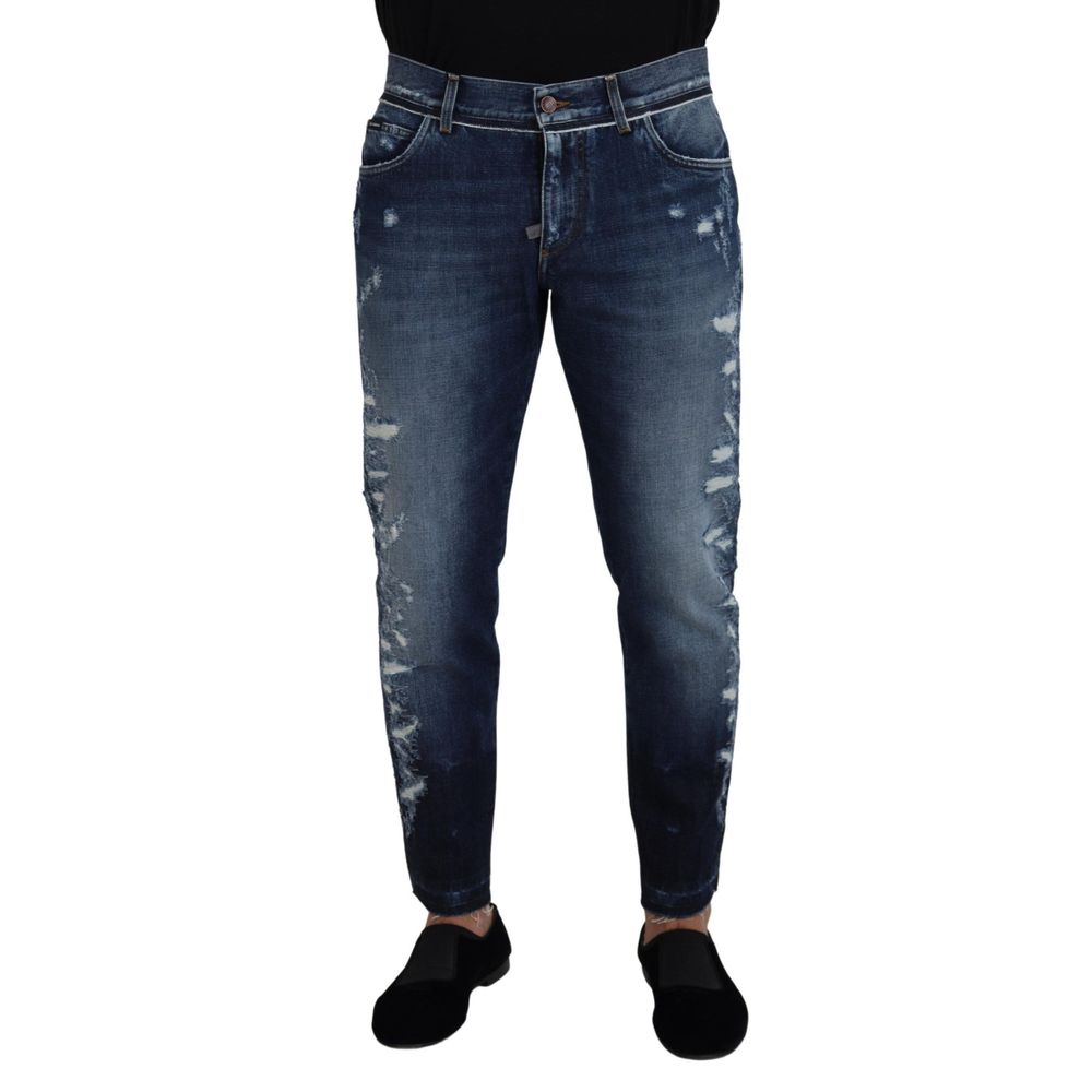 Jean en coton bleu Dolce &amp; Gabbana