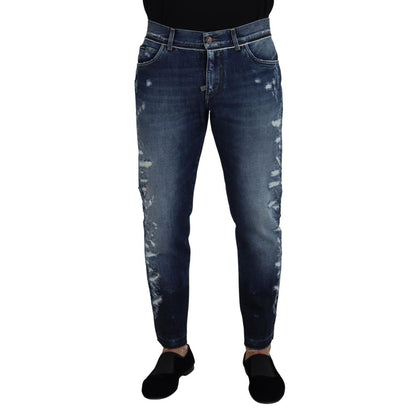 Jean en coton bleu Dolce &amp; Gabbana