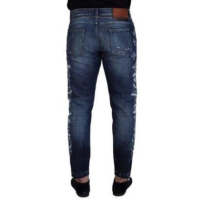 Jean en coton bleu Dolce &amp; Gabbana