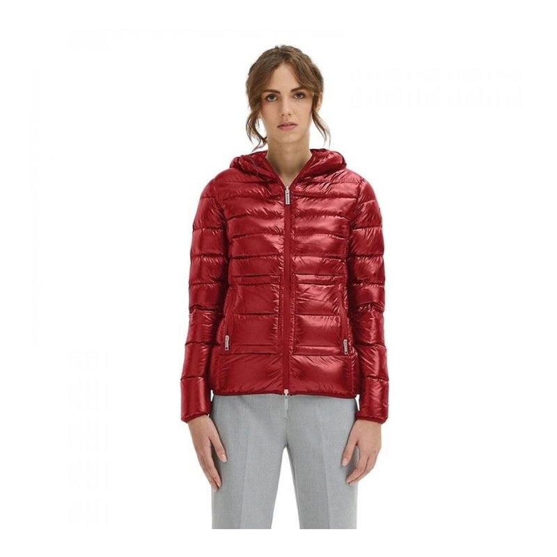 Centogrammi Red Nylon Jacket - Women's Ultra-Light Down Coat
