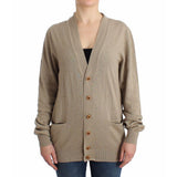 Ermanno Scervino Cardigan Beige en Rayonne - Élégance et Confort