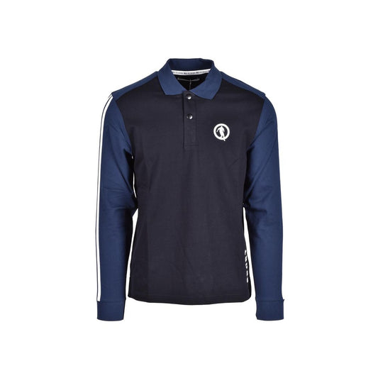 Bikkembergs Blue Cotton Polo Shirt