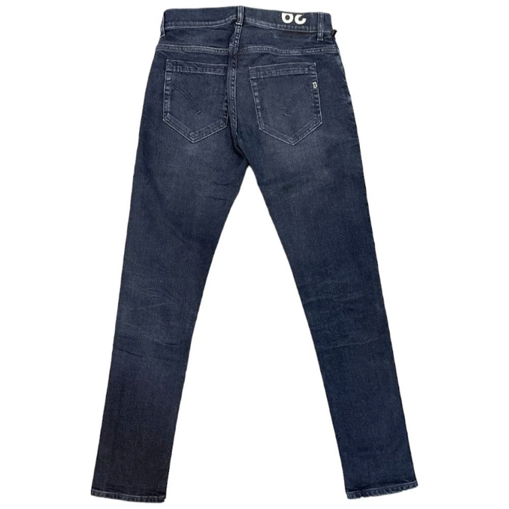 Dondup Blue Cotton Slim Fit Jeans