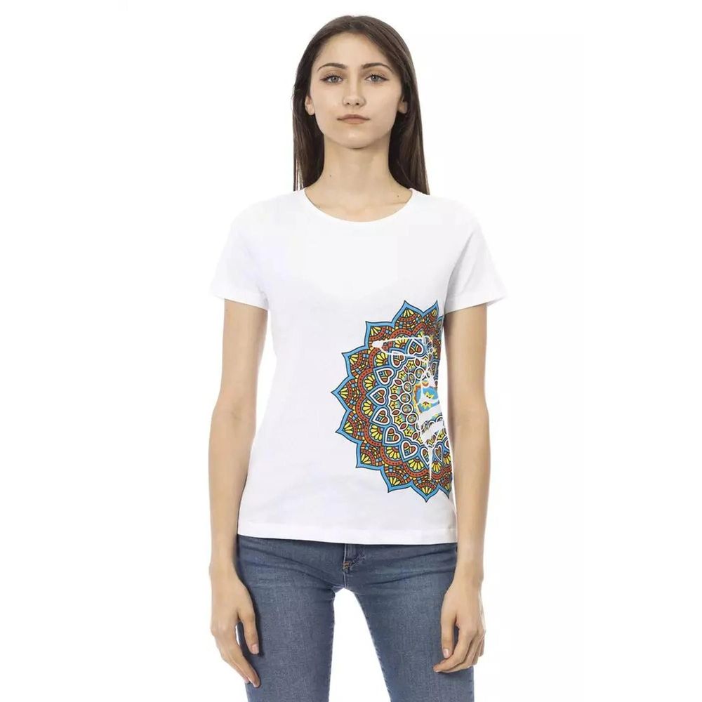 Trussardi Action Women's White Cotton Top - Size M