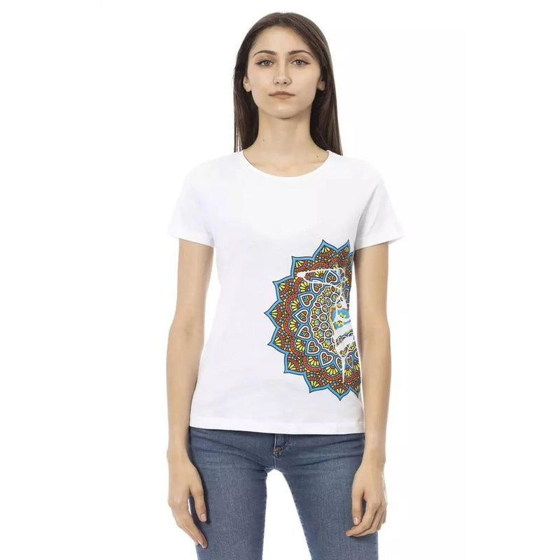Trussardi Action Women's White Cotton Top - M